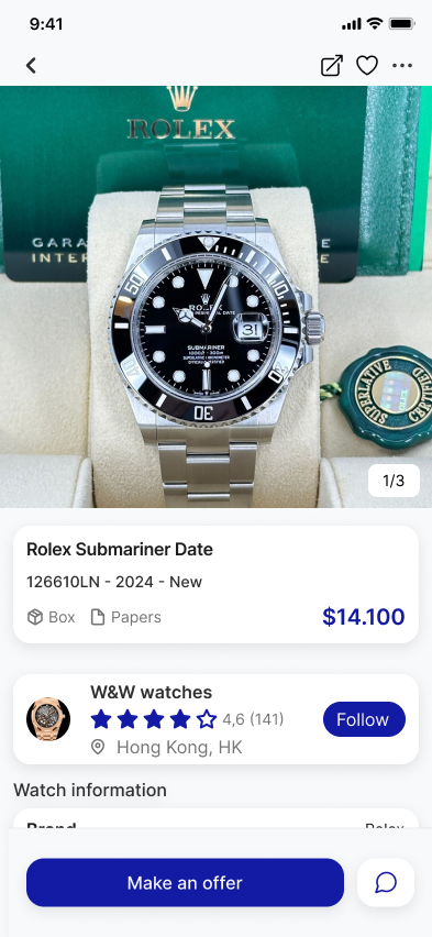 Filters and listings